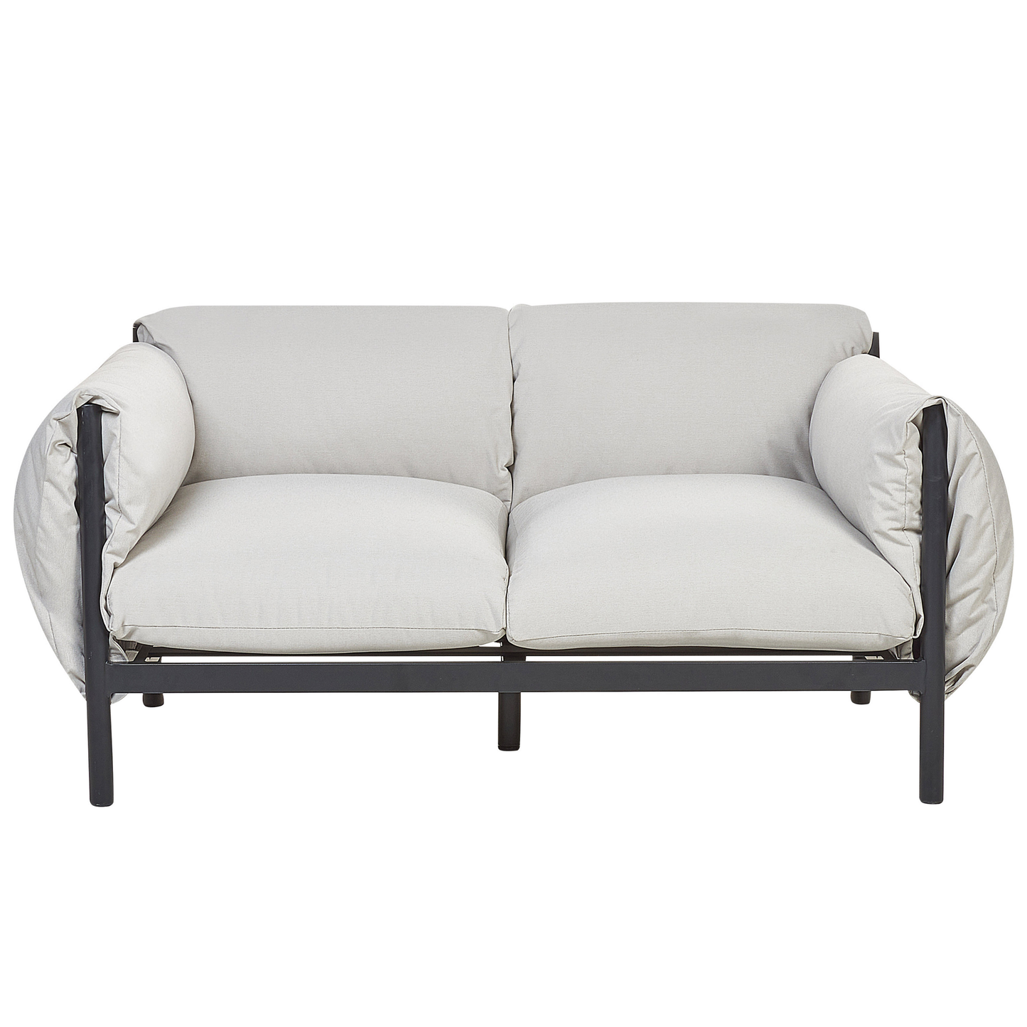 Gartensofa Set 5-Sitzer ESPERIA Metall Grau