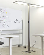 LED Stehlampe SCULPTOR mit Bewegungsmelder Metall Silber