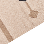 Kelim Teppich Baumwolle mehrfarbig 80 x 300 cm geometrisches Muster Kurzflor BERDIK