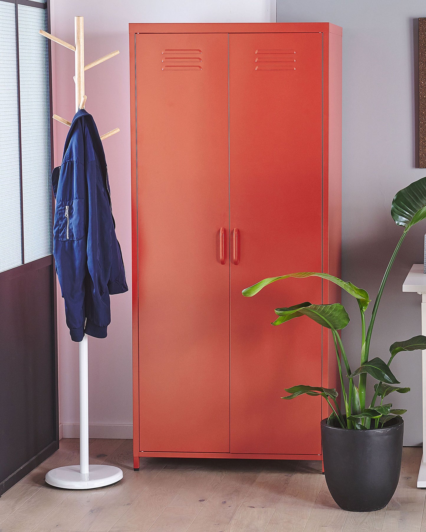 Büroschrank VARNA Metall Rot