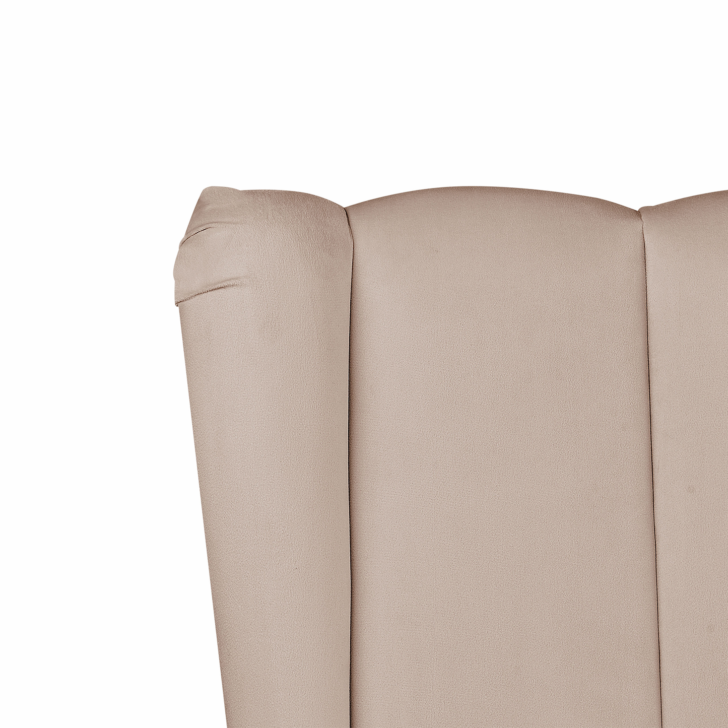 Bett mit Lattenrost Samtstoff MIRIBEL 140 x 200 cm Taupe