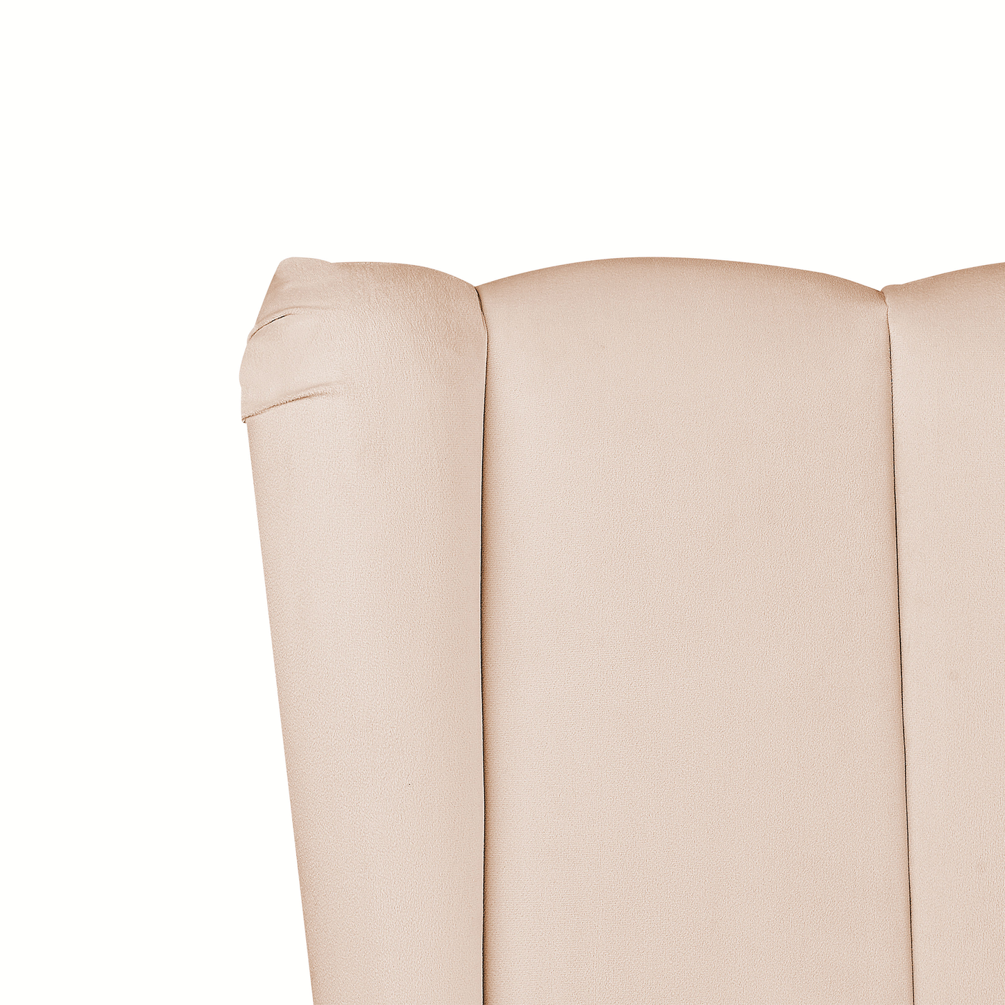 Bett mit Lattenrost Samtstoff MIRIBEL 180 x 200 cm Beige