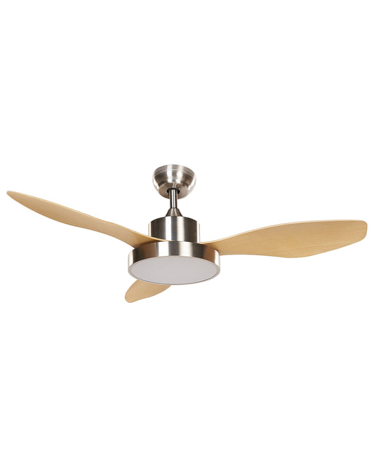 Deckenventilator mit Licht BANDERAS mit Fernbedienung Silber