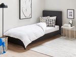 Bett mit Lattenrost Stoff AMBASSADOR 90 x 200 cm Schwarz