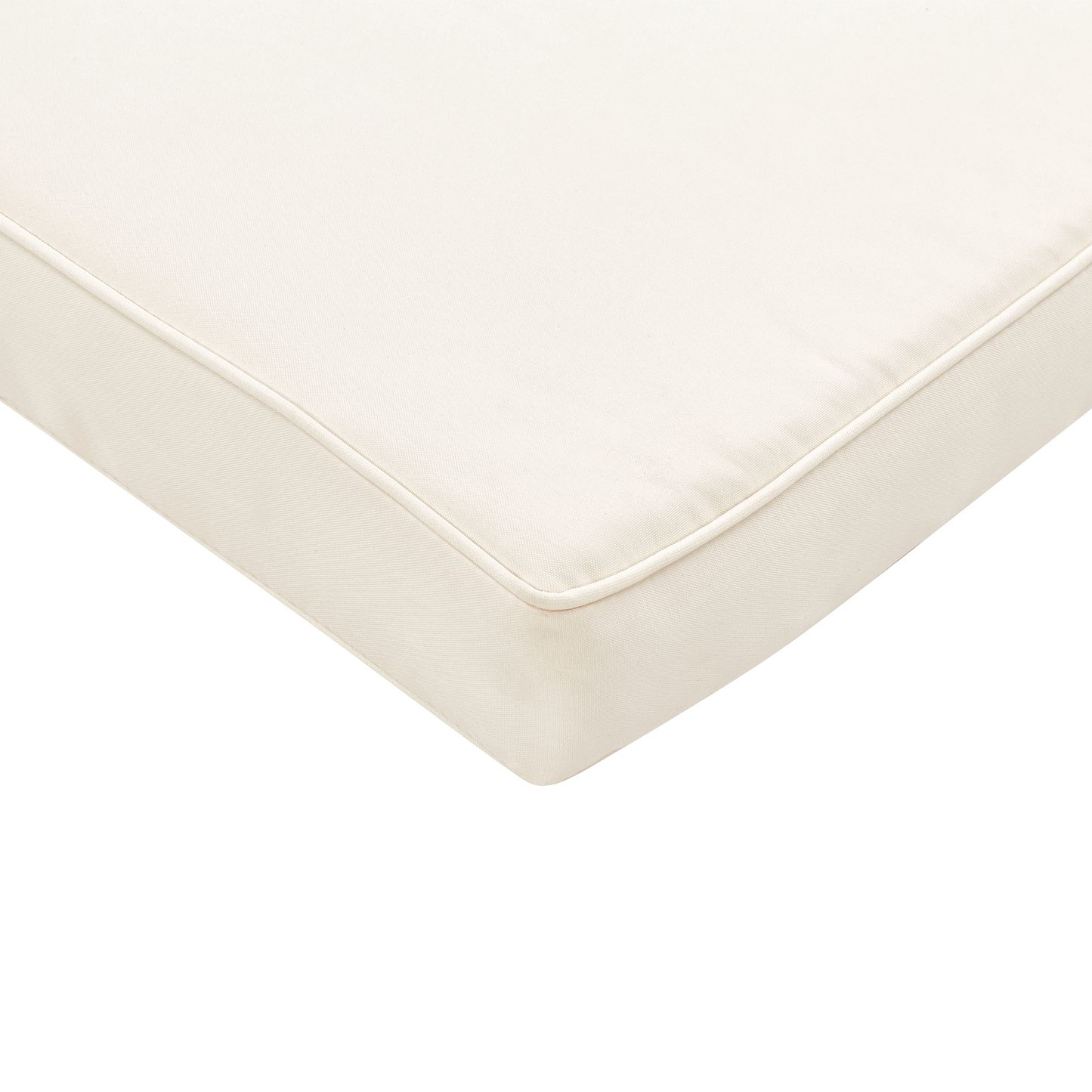 Gartenliege Akazienholz hellbraun Auflage cremeweiss GRANARI