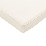 Gartenliege Akazienholz hellbraun Auflage cremeweiss GRANARI