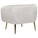 Sessel LACONIA Samtstoff Hellgrau