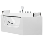 Whirlpool Badewanne weiss Eckmodell 150 x 150 cm CANTALLA