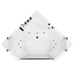 Whirlpool Badewanne weiss Eckmodell 150 x 150 cm CANTALLA