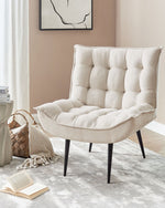 Sessel ALVESTA Stoff Hellbeige