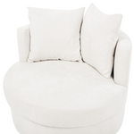Drehsessel DALBY Stoff Hellbeige
