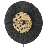 Wandlampe YAAPI Papier Schwarz