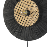 Wandlampe YAAPI Papier Schwarz