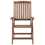 Bistro Set klappbar AMANTEA Holz Dunkelbraun