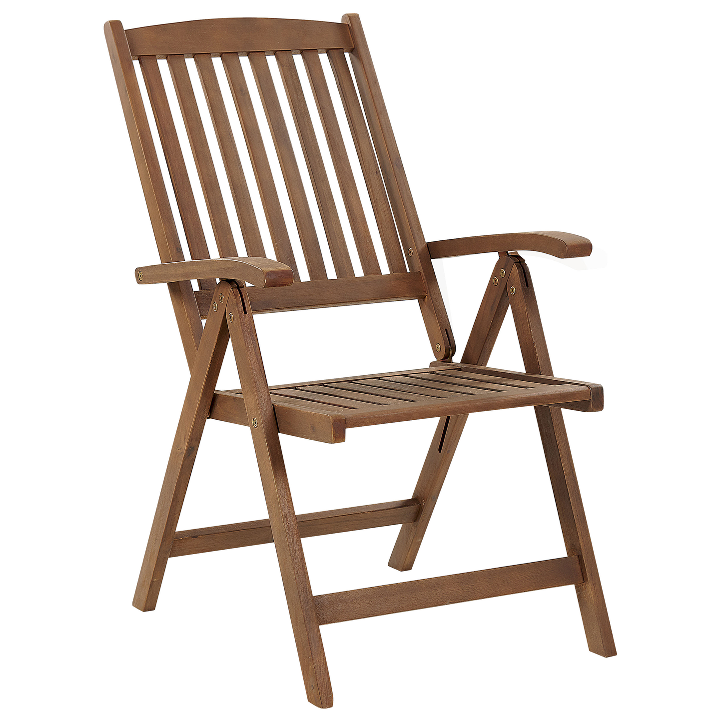 Bistro Set klappbar AMANTEA Holz Dunkelbraun