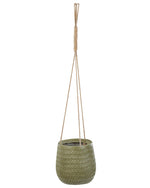 Blumenkübel LIVADIA Stein 20 cm Olivgrün