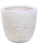 Blumenkübel FTERO Keramik 28 cm Cremeweiss