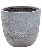 Blumenkübel FTERO Keramik 28 cm Grau