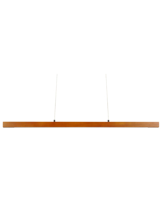 LED Hängelampe STEWARTS Holz Dunkelbraun