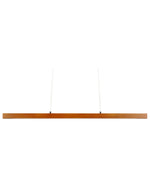 LED Hängelampe STEWARTS mit Dimmer Holz Dunkelbraun