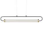 Hängelampe Metall schwarz integriertes LED-Licht HENRY