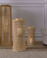 Laterne MACTAN Bambusholz 58 cm Naturfarben