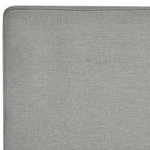 Boxspringbett mit Stauraum Stoff MINISTER 160 x 200 cm Hellgrau