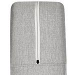 Boxspringbett mit Stauraum Stoff MINISTER 160 x 200 cm Hellgrau