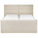 Boxspringbett mit Stauraum Stoff ARISTOCRAT 160 x 200 cm Hellbeige