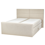 Boxspringbett mit Stauraum Stoff ARISTOCRAT 160 x 200 cm Hellbeige