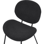 Esszimmerstuhl 2er Set LUANA Bouclé Schwarz