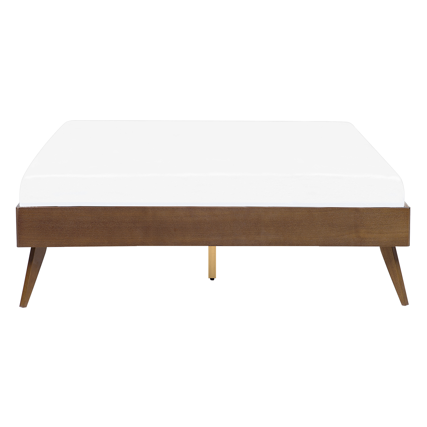 Bett mit Lattenrost BERRIC 140 x 200 cm Dunkle Esche