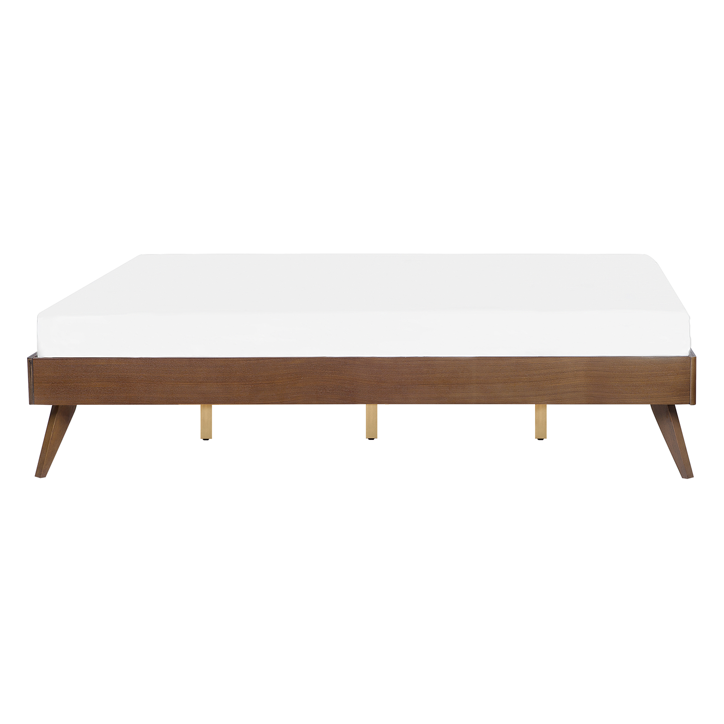 Bett mit Lattenrost BERRIC 140 x 200 cm Dunkle Esche
