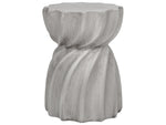 Garten Beisttelltisch Beton grau rund ⌀ 35 cm ALGUA