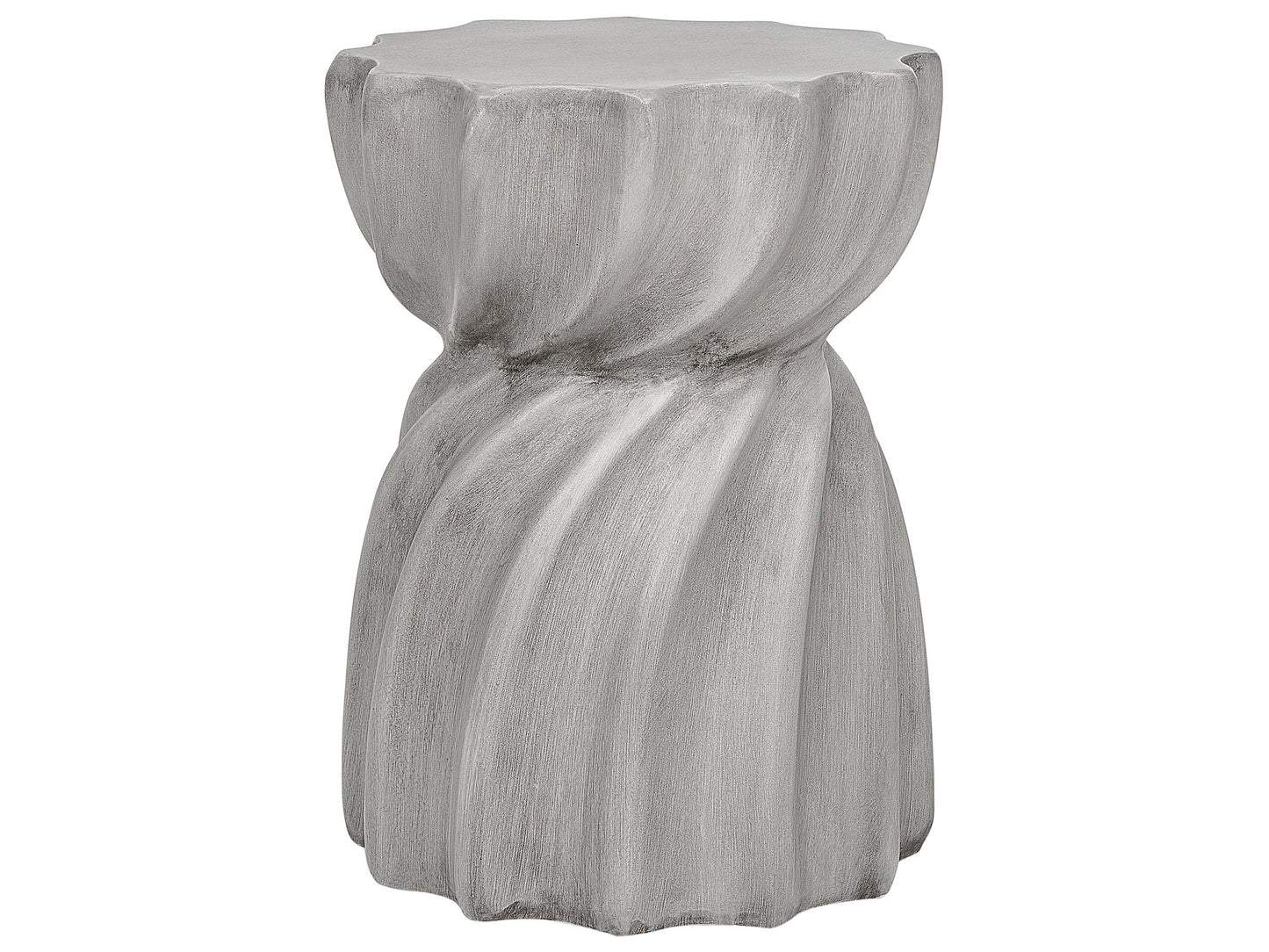 Garten Beisttelltisch Beton grau rund ⌀ 35 cm ALGUA