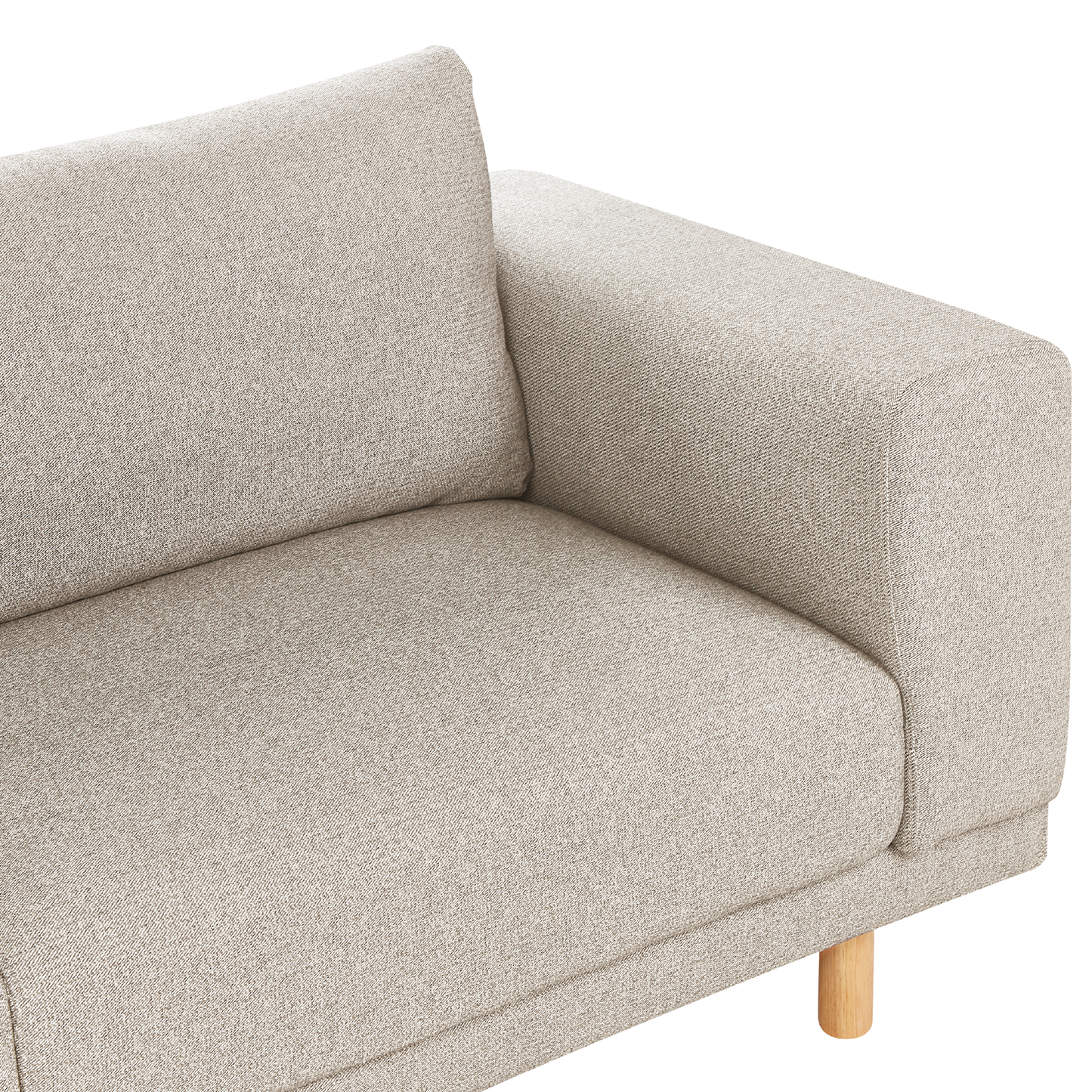 3-Sitzer Sofa hellbeige NIVALA