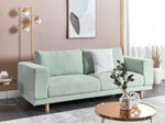 3-Sitzer Sofa Cord mintgrün NIVALA