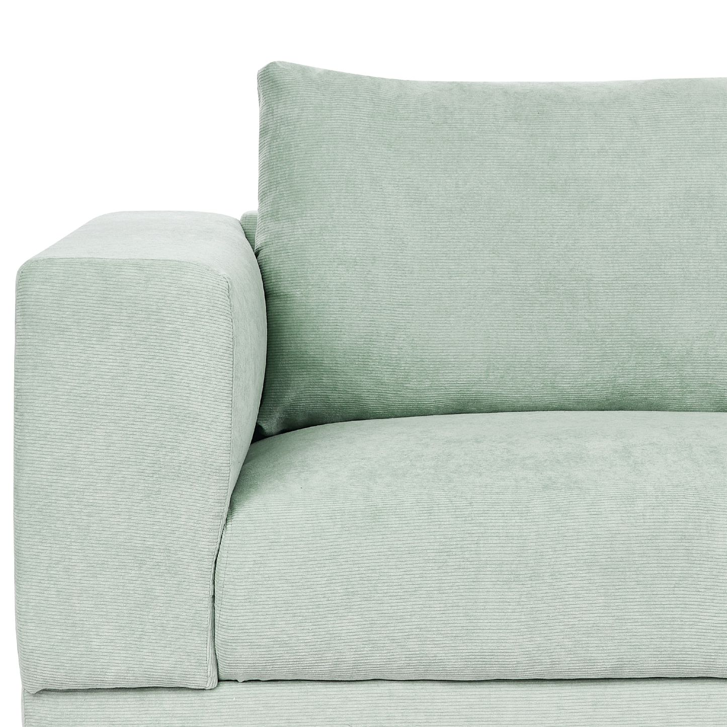 3-Sitzer Sofa Cord mintgrün NIVALA