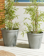 Blumenkübel VARI Stein 45 cm Grau