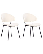 Esszimmerstuhl 2er Set KIANA Creme