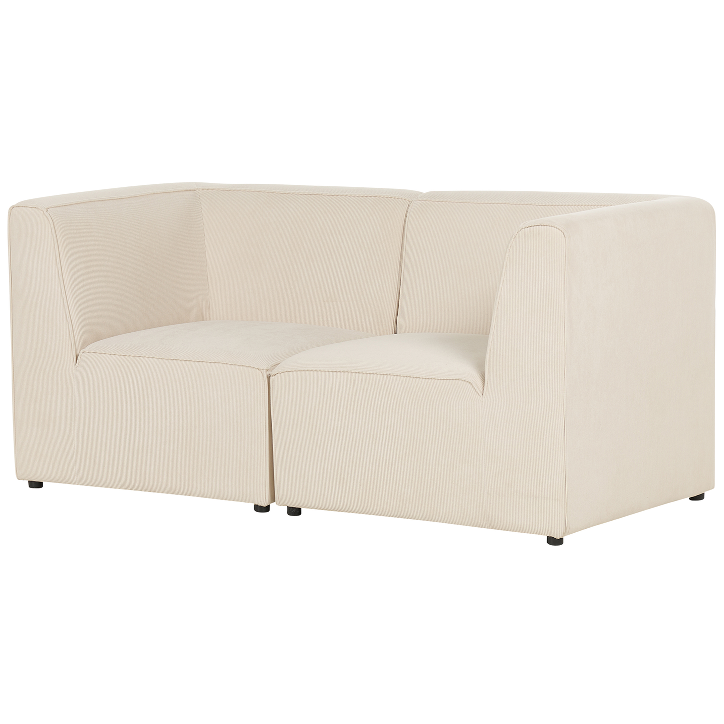 2-Sitzer Sofa Cord hellbeige LEMVIG