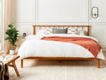 Bett mit Lattenrost Kiefernholz BARRET 180 x 200 cm Braun