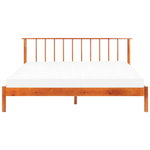 Bett mit Lattenrost Kiefernholz BARRET 180 x 200 cm Braun