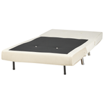 1-Sitzer Schlafsofa Samtstoff creme / silber FARRIS