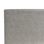 Bett mit Lattenrost Stoff FITOU 90 x 200 cm Hellgrau