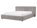 Bett mit Lattenrost Stoff LINARDS 160 x 200 cm Grau