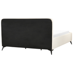 Bett mit Lattenrost Cord VALOGNES 180 x 200 cm Hellbeige