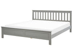 Bett mit Lattenrost Kiefernholz MAYENNE 180 x 200 cm Grau