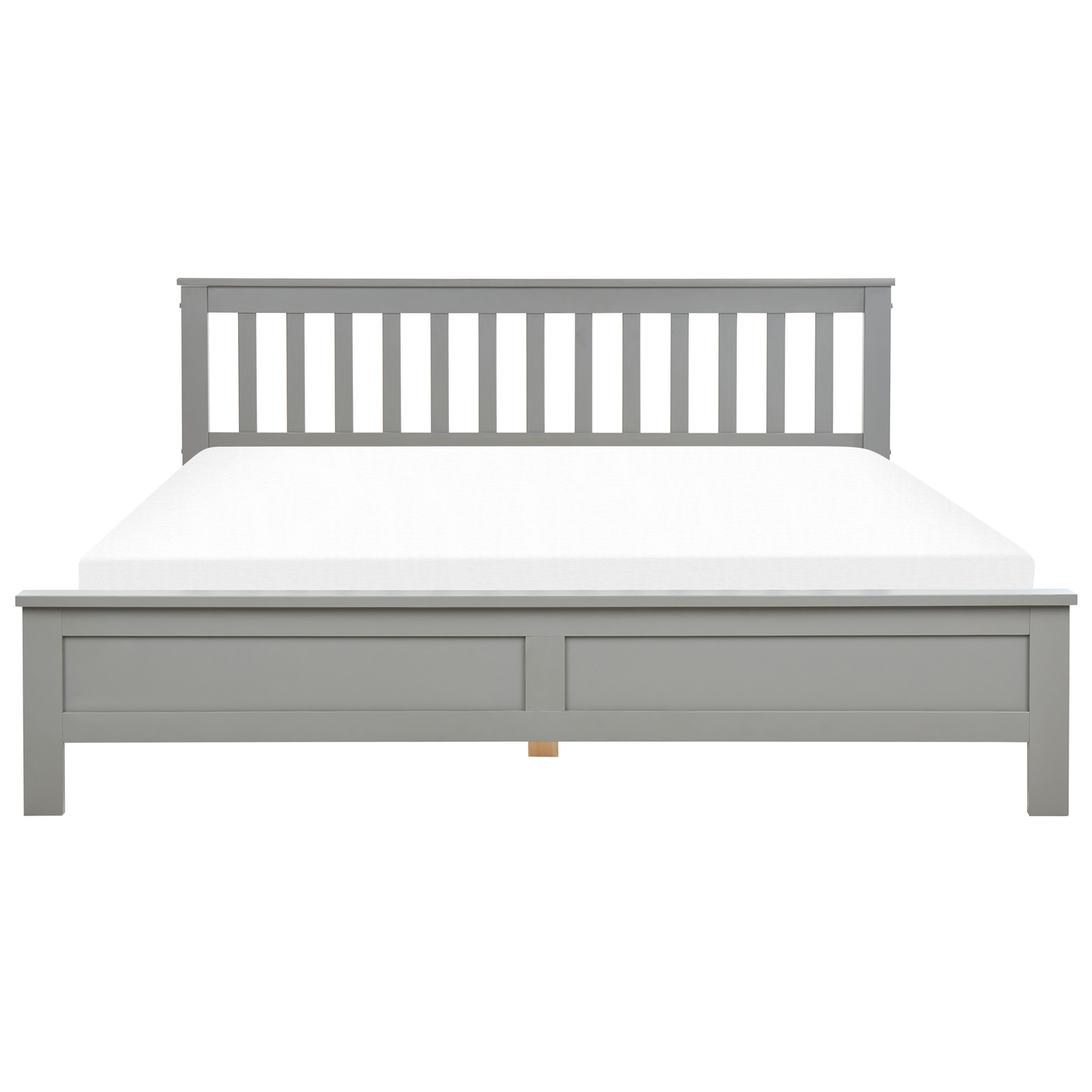 Bett mit Lattenrost Kiefernholz MAYENNE 180 x 200 cm Grau