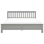 Bett mit Lattenrost Kiefernholz MAYENNE 180 x 200 cm Grau